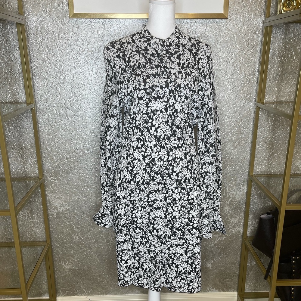 Michael Kors FLORAL BELL SLEEVE DRESS